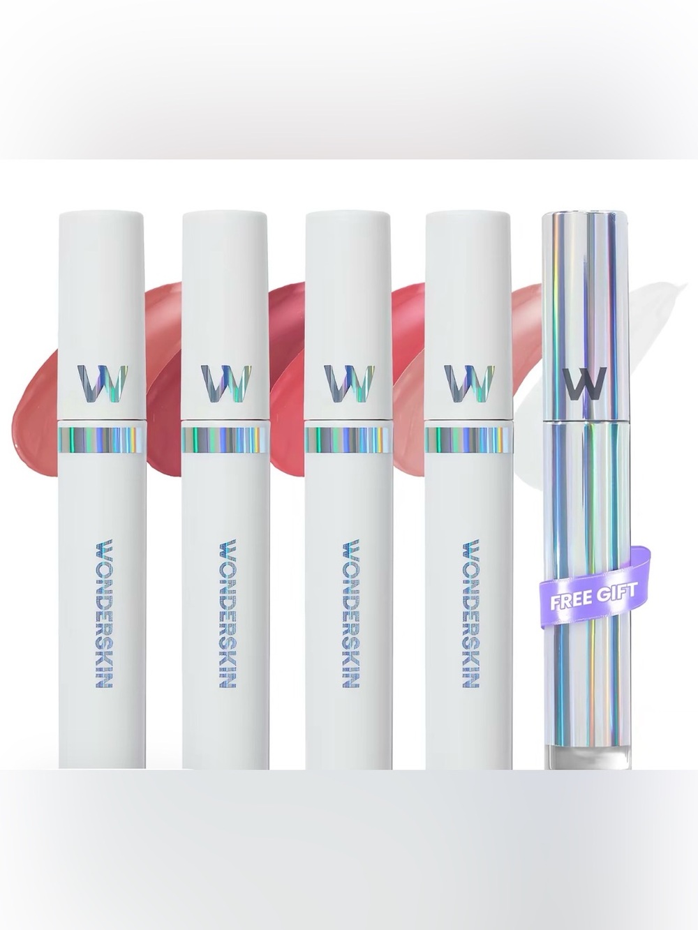 Wonderskin Hydrating Lip Stain — Vibrant Shine 4 Pack